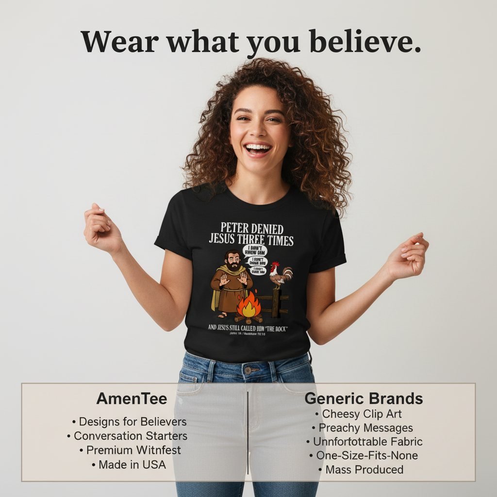 Peter Denied Jesus T-Shirt_product_table
