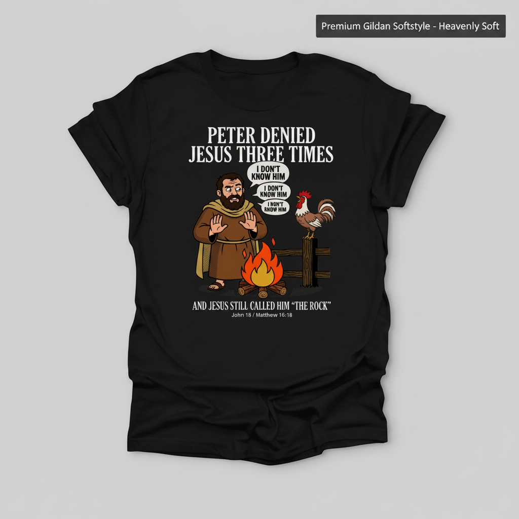 Peter Denied Jesus T-Shirt_clean