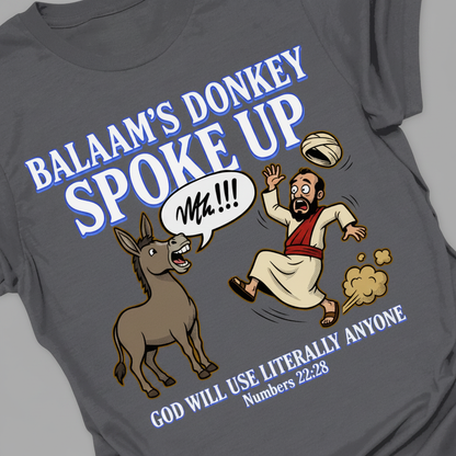 Balaam’s Donkey Spoke Up T-Shirt_extreme_za