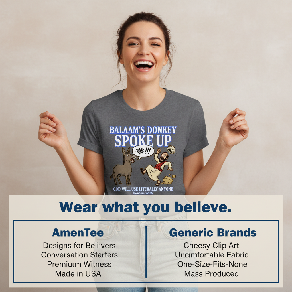 Balaam’s Donkey Spoke Up T-Shirt_product_table