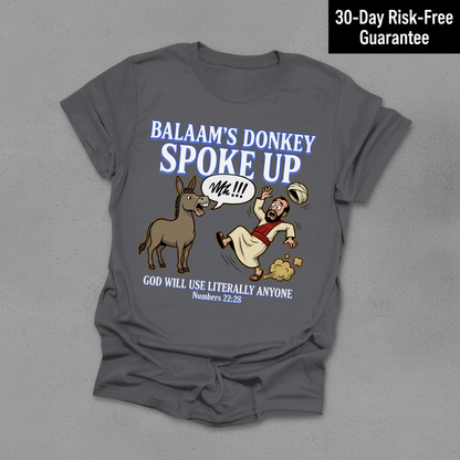 Balaam’s Donkey Spoke Up T-Shirt_fold_tilt