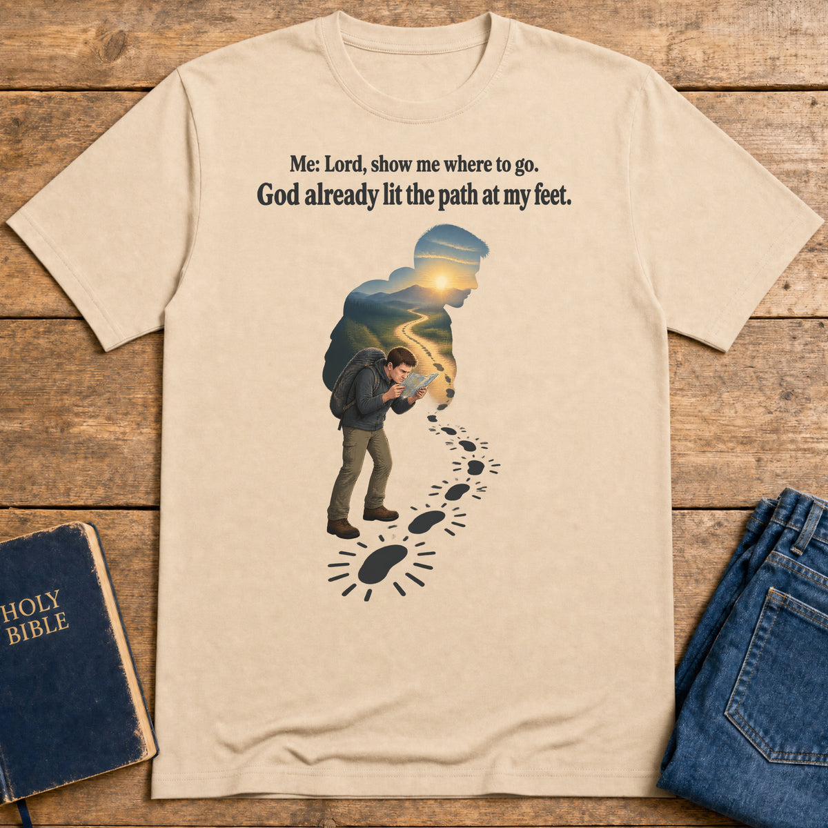 Guided Steps T-Shirt — Natural