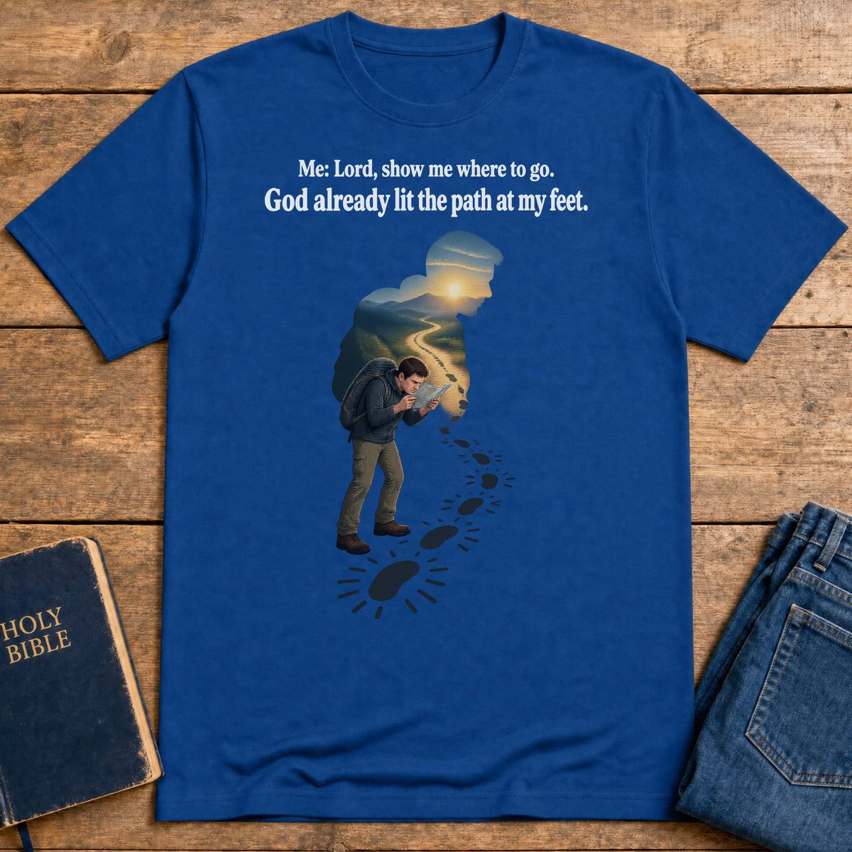 Guided Steps T-Shirt — Royal