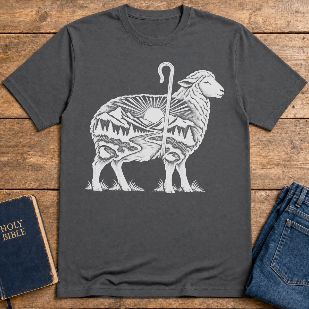 Shepherd's Sunrise T-Shirt — Charcoal