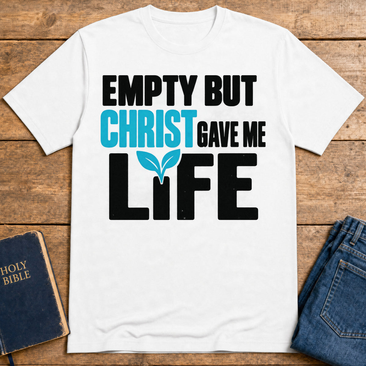 Christ Gives Life T-Shirt — White