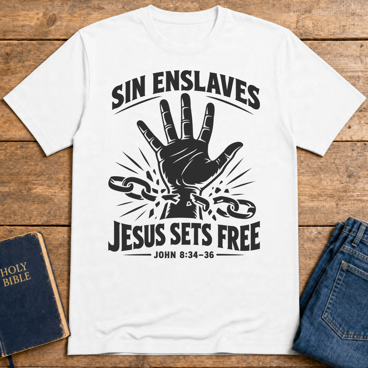 Freedom in Christ T-Shirt — White