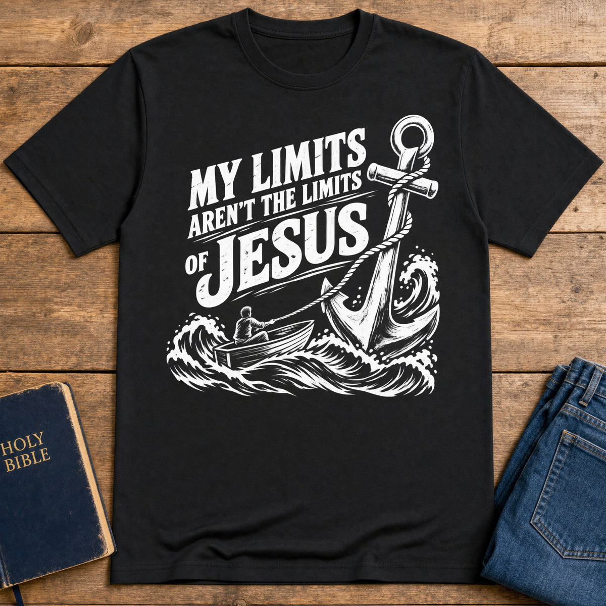 Jesus Beyond Limits T-Shirt — Black