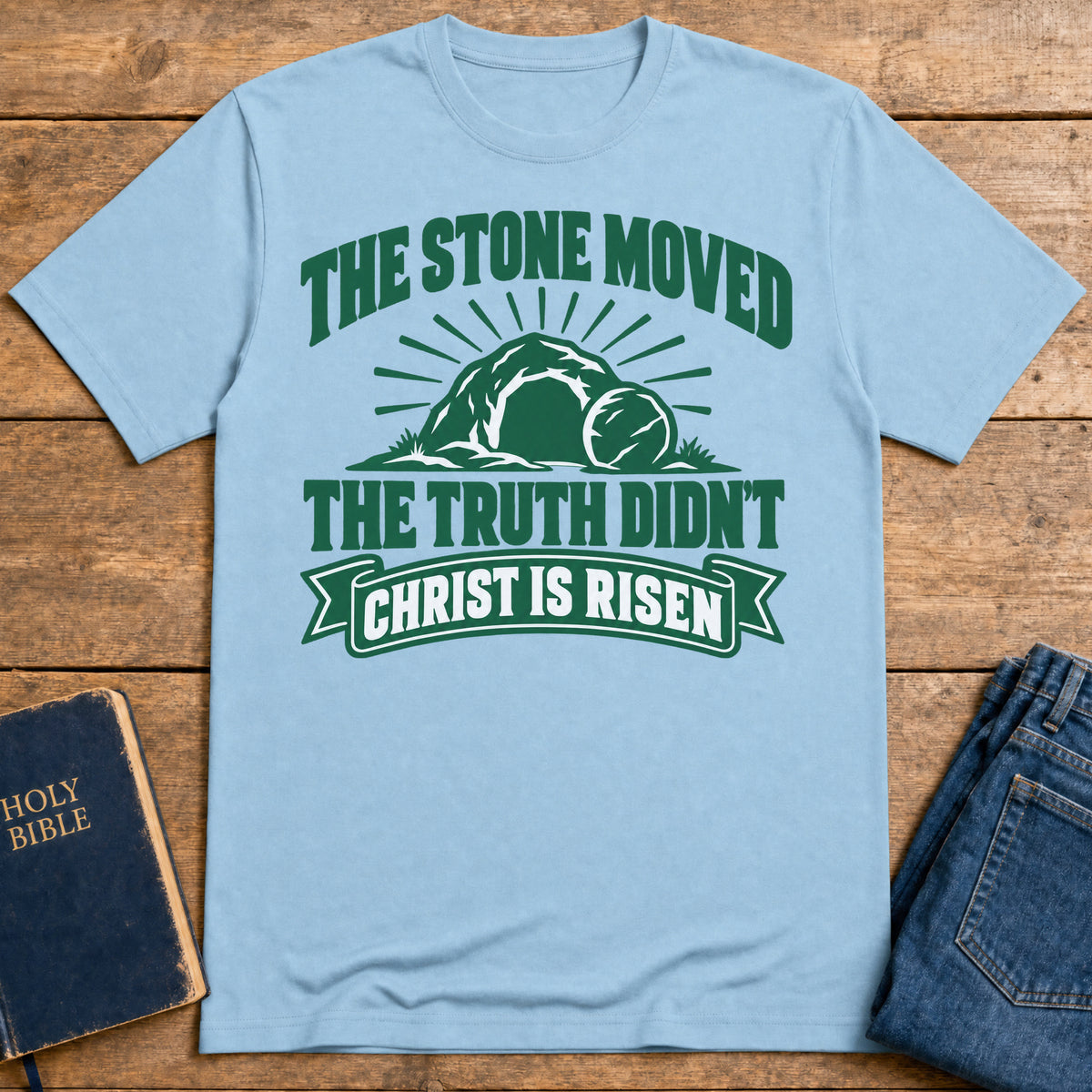 Risen Truth T-Shirt — Light Blue