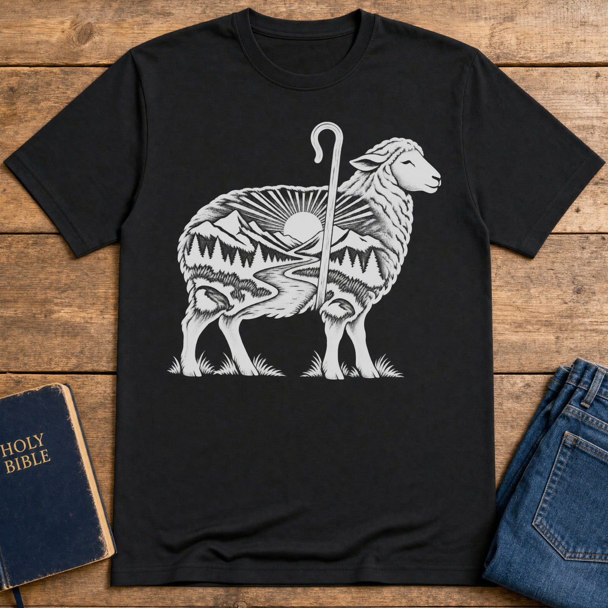 Shepherd's Sunrise T-Shirt — Black