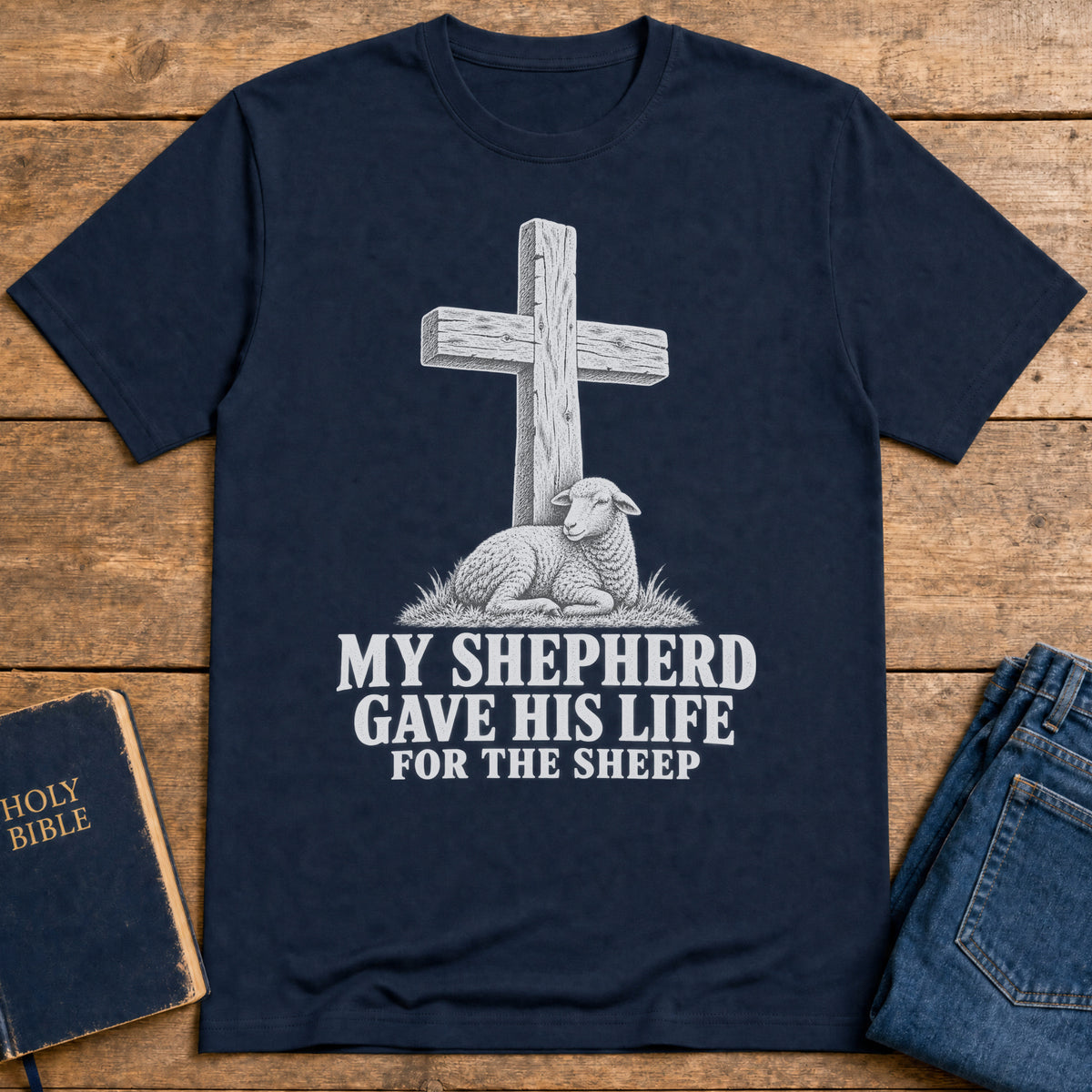 Good Shepherd T-Shirt — Navy