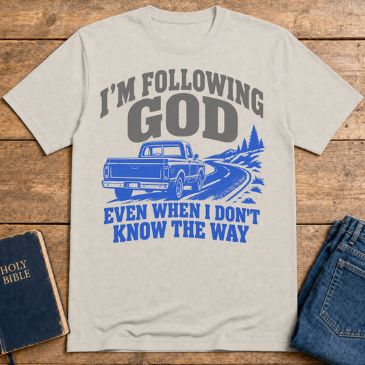 Unmapped Faith T-Shirt — Ice Grey