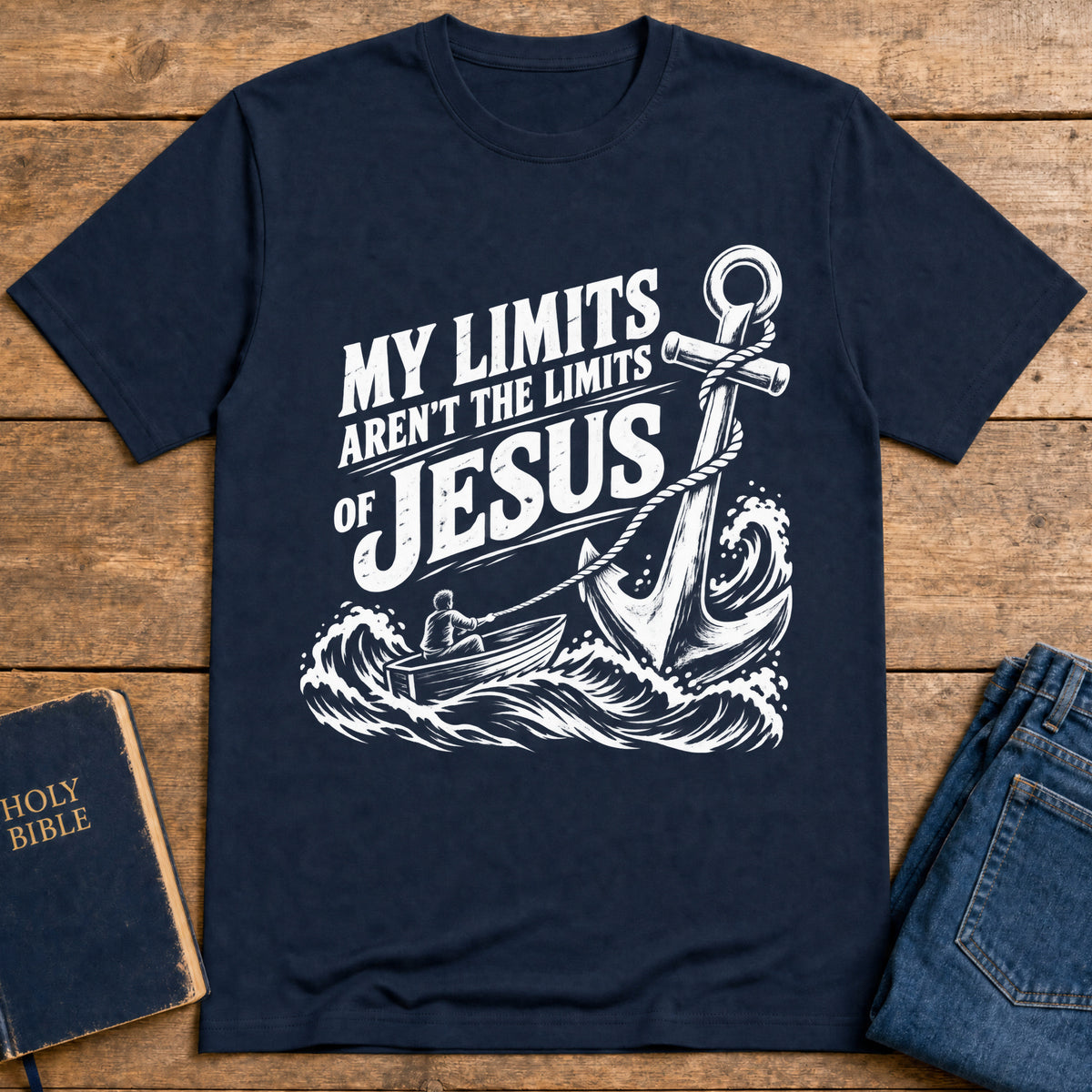 Christ Our Anchor T-Shirt — Navy