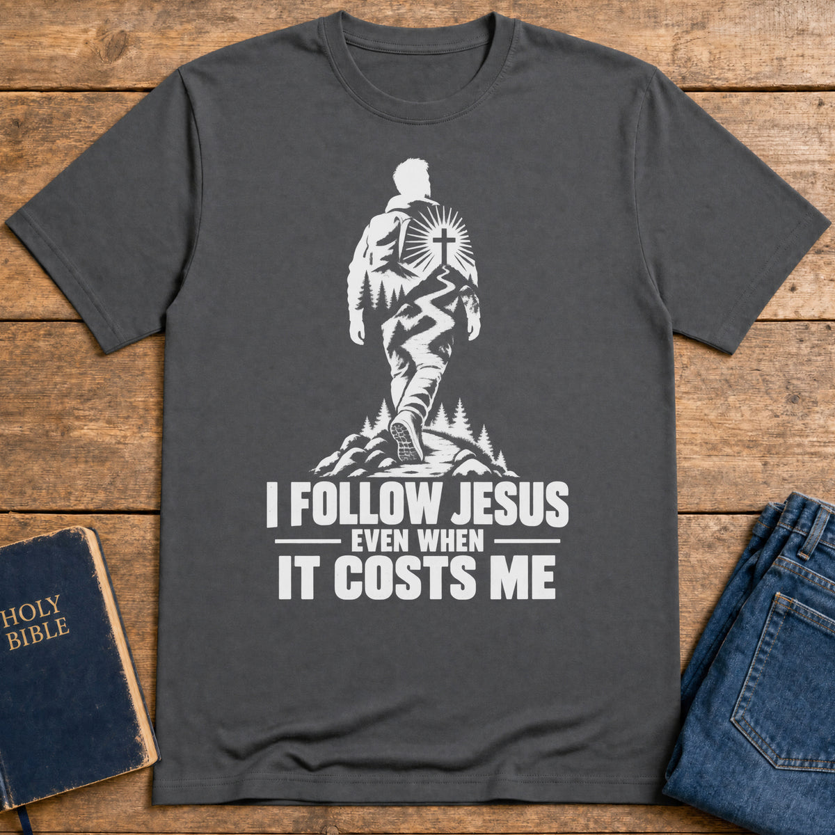 Costly Discipleship T-Shirt — Charcoal