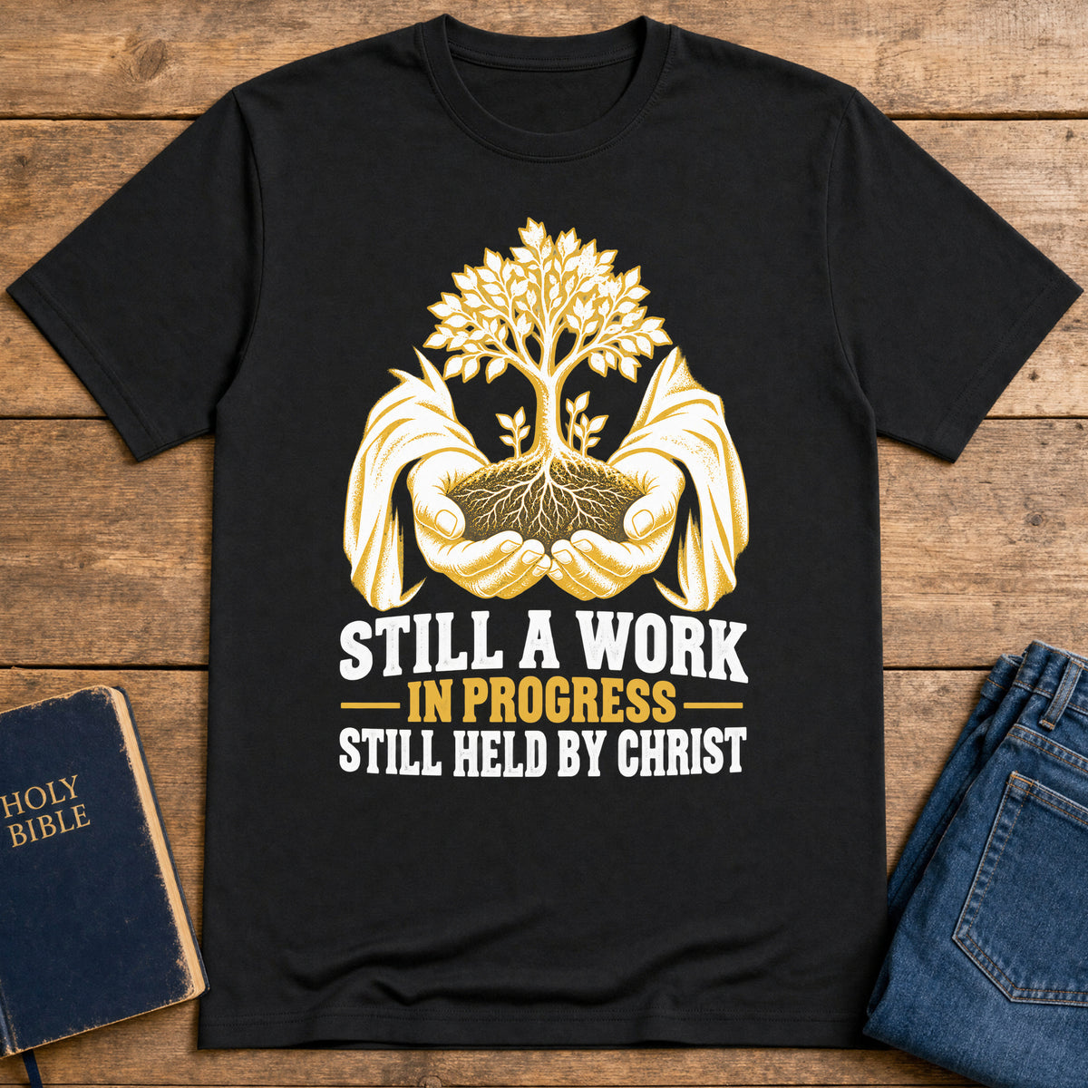 Held in Christ T-Shirt — Black