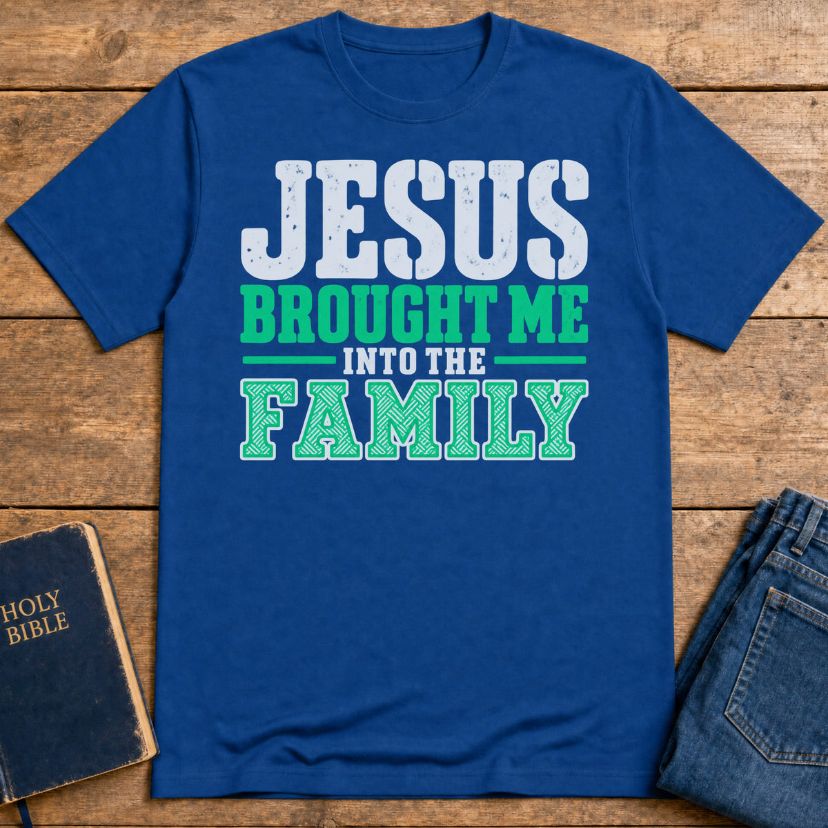 Christ's Family T-Shirt — Royal
