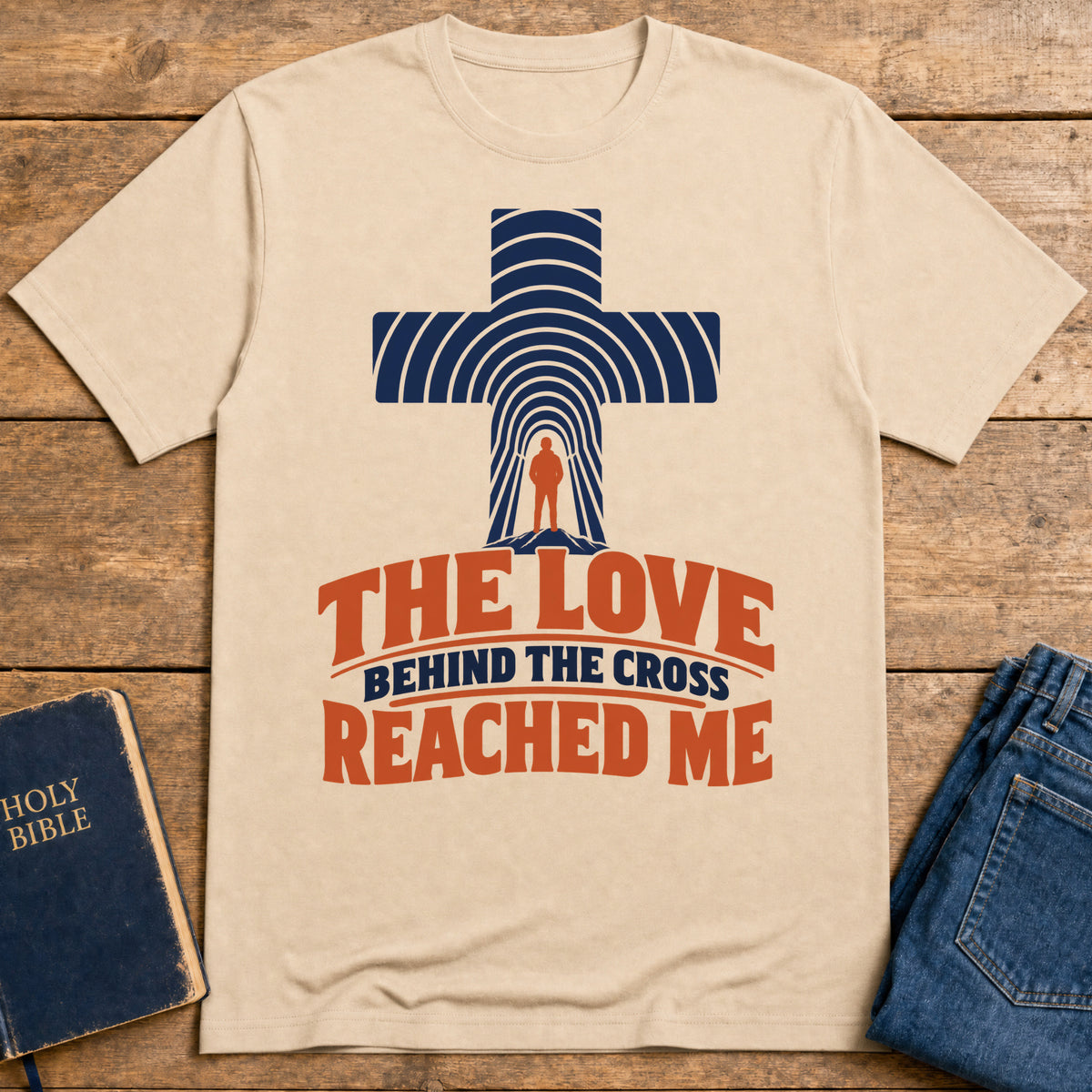 Cross Love T-Shirt — Natural