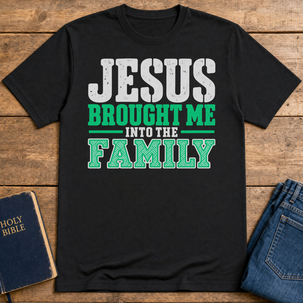 Christ's Family T-Shirt — Black