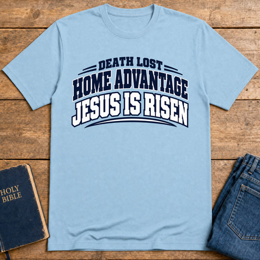 Risen Victory T-Shirt — Light Blue