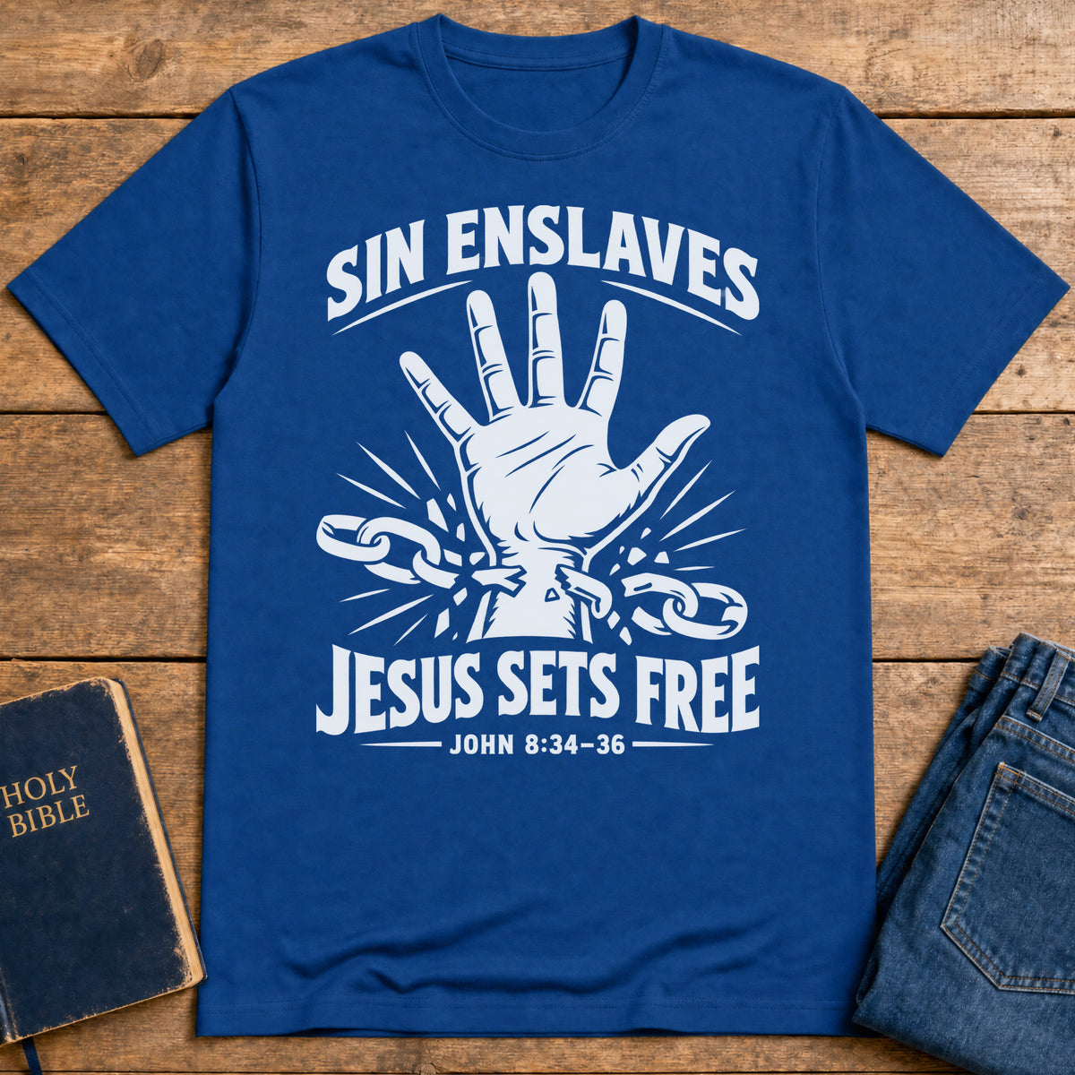 Freedom in Christ T-Shirt — Royal