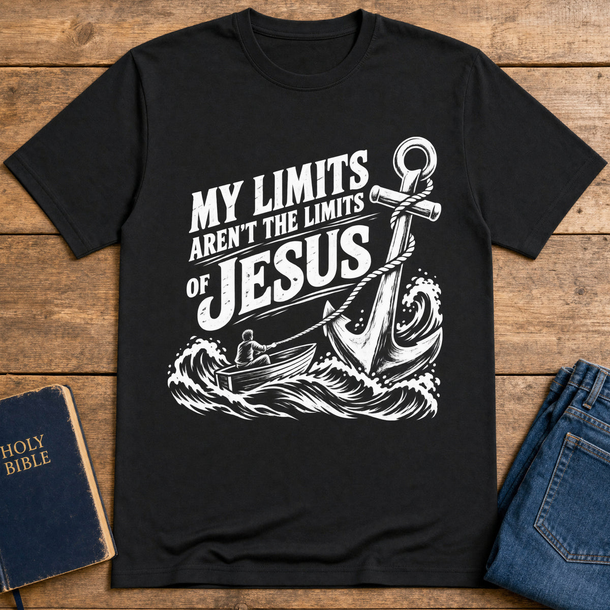 Christ Our Anchor T-Shirt — Black
