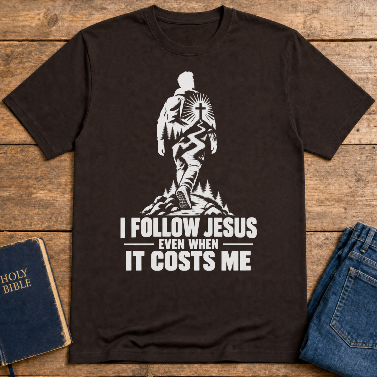 Costly Discipleship T-Shirt — Dark Chocolate