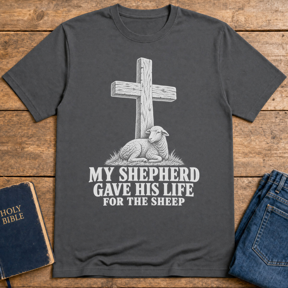Good Shepherd T-Shirt — Charcoal