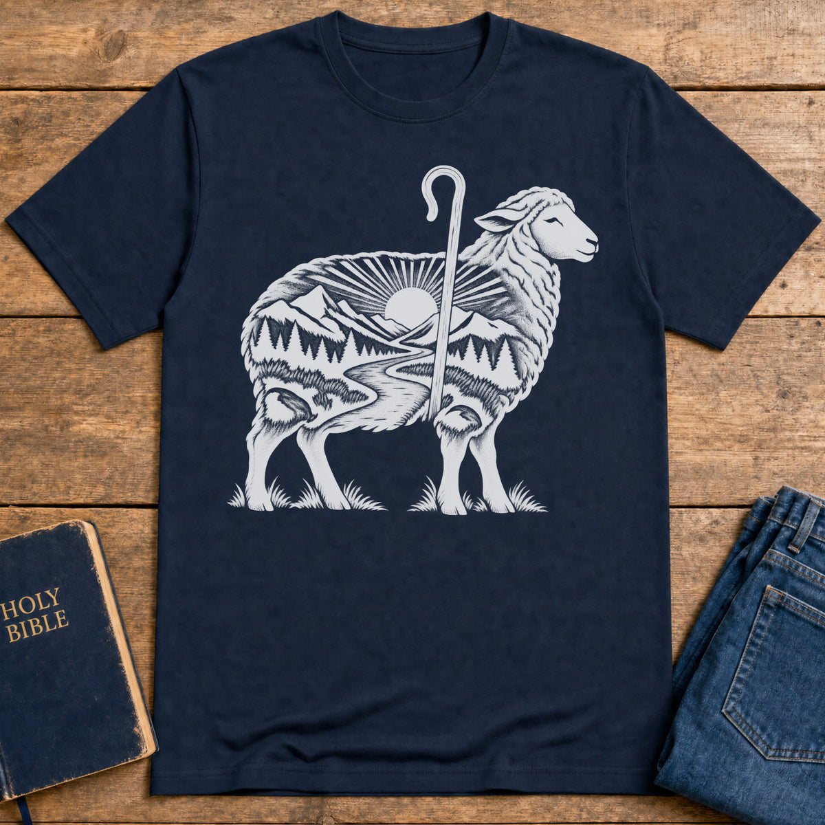 Shepherd's Sunrise T-Shirt — Navy