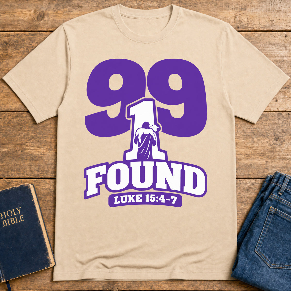 Lost Sheep Found T-Shirt — Natural