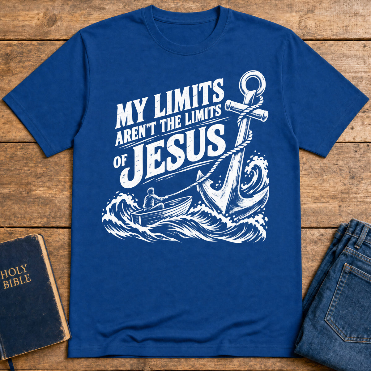 Jesus Beyond Limits T-Shirt — Royal