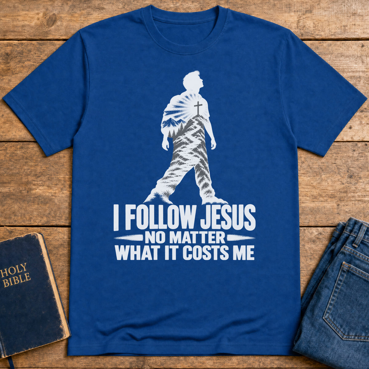 Take Up Cross T-Shirt — Royal