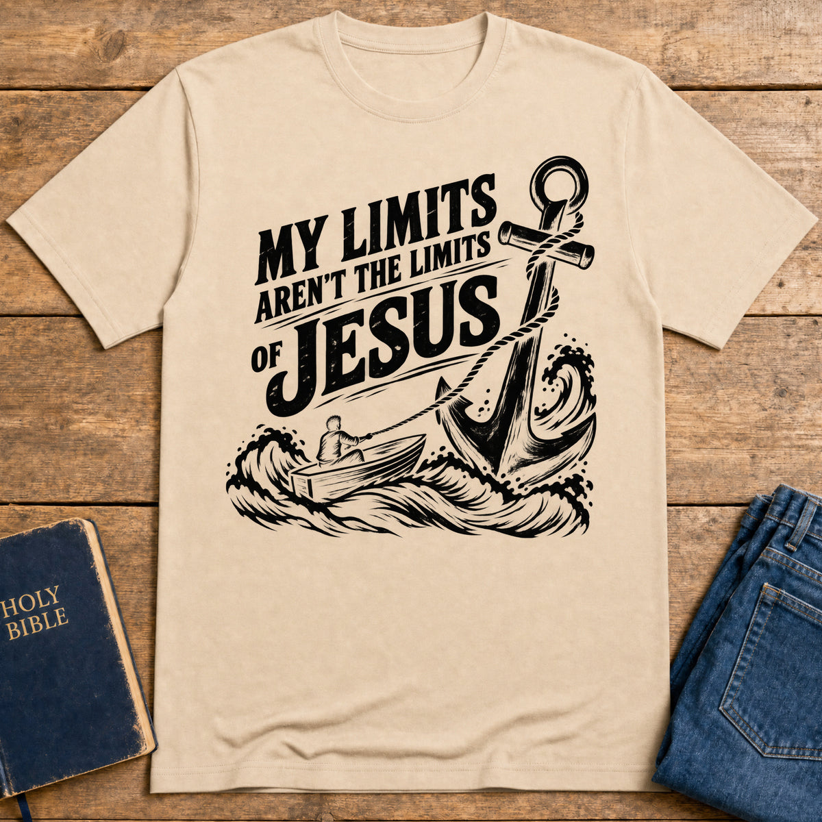 Jesus Beyond Limits T-Shirt — Natural