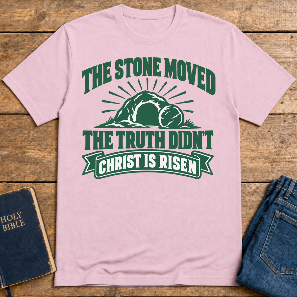 Risen Truth T-Shirt — Light Pink